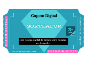 Cupom Digital Utilização